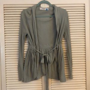 Anthropologie Sage Green Cardigan Wrap Sweater
